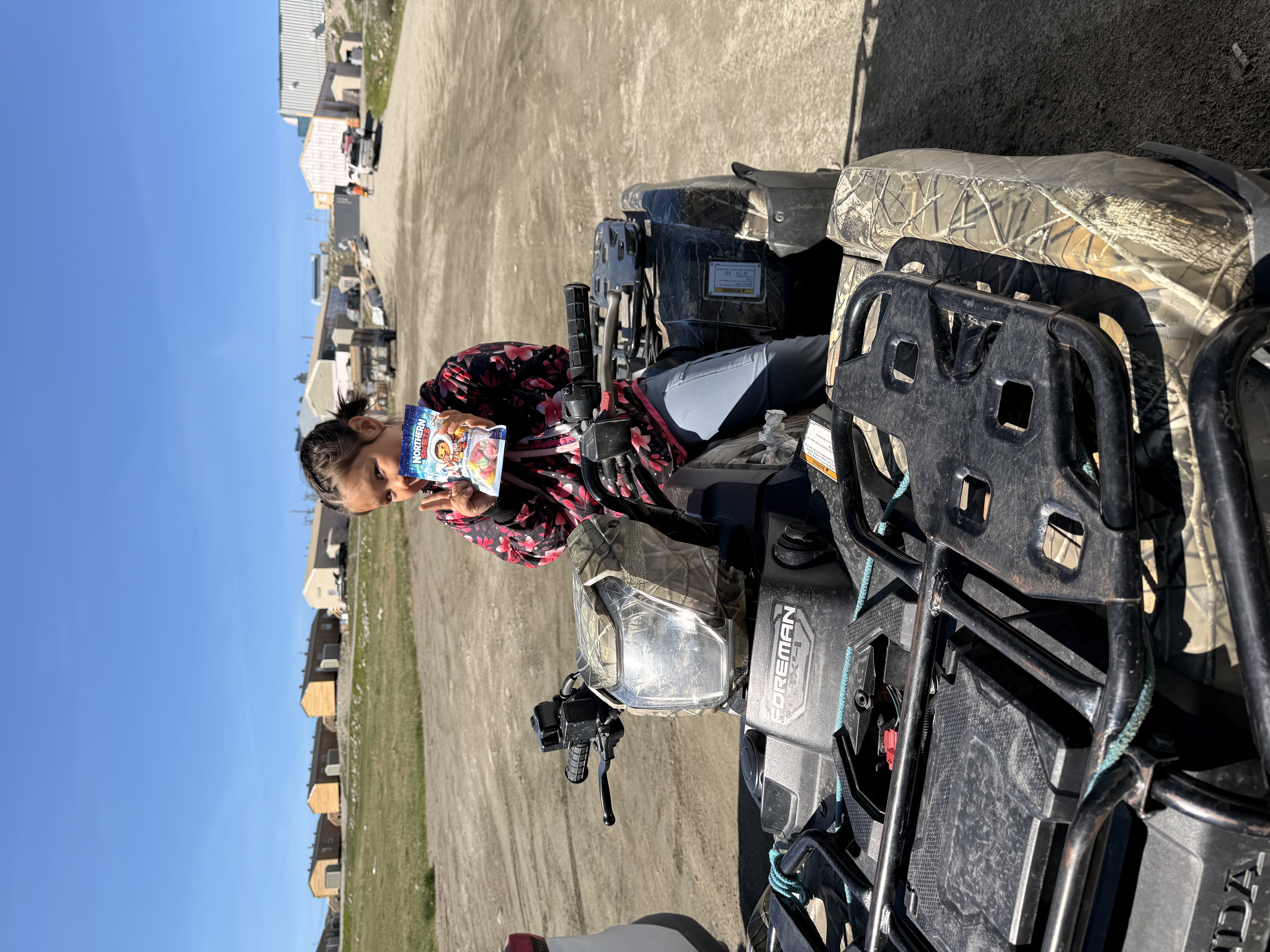 Girl on ATV with Northern Sweets